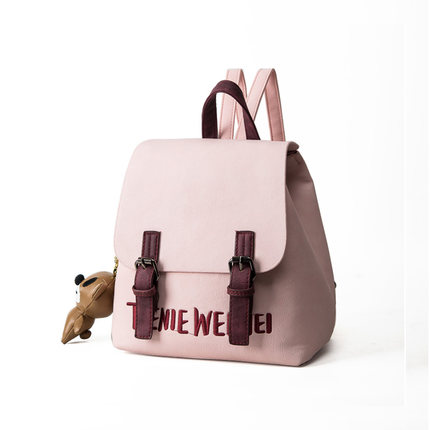 代代花枳 双肩背包女潮2016新款韩版百搭双肩包女小清新学生小书包