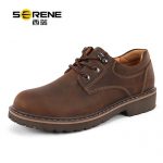 Serene西瑞 男士休闲鞋子男鞋冬季新款潮流皮鞋内英伦大头工装马丁靴韩版 23款可选