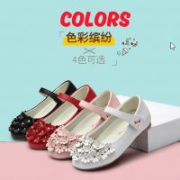 红蜻蜓 童鞋2017春季新款女童皮鞋韩版儿童休闲鞋单鞋女孩公主鞋 4色可选