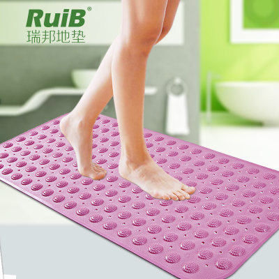 ruib无味 浴室防滑垫洗澡淋浴大号带吸盘按摩脚垫厕所卫生间隔水地垫子