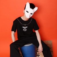 kehilan柯喜蓝 悟空有货夏季新款老鹰羽毛刺绣圆领复古风学生短袖情侣T恤男潮牌