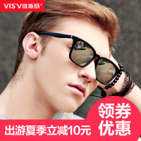 VIS’V维斯威 太阳镜女潮2017新款前卫偏光防晒眼镜圆脸个性复古近视墨镜男
