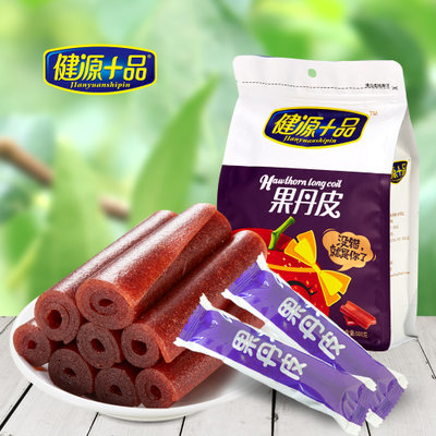 健源十品 果丹皮1000g休闲办公零食山东特产果脯蜜饯山楂卷山楂片