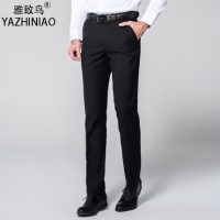雅致鸟 男士职业装西裤修身商务西服裤子正装青年上班西装男裤 5色可选
