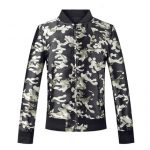 太平鸟 男装 夹克衫 修身棒球领茄克 韩版拉链外套 B1BC52103