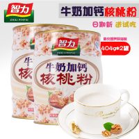 智力 牛奶加钙核桃粉404g*2罐 上班学习 休闲健康营养早餐 送试吃