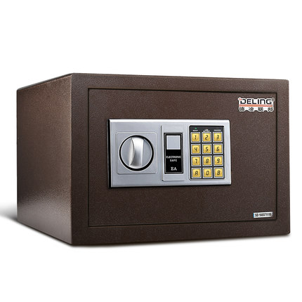 DELING德凌联邦 保险箱 家用小型入墙电子密码防盗保管箱 迷你办公保险柜 2款可选