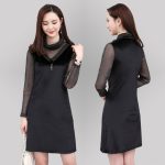 依牧绒 2017新款女长袖春秋潮女装金丝绒打底衫包臀中长款连衣裙衣服t恤 8色可选