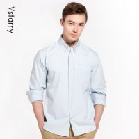 VSTARRY维仕特瑞 2017新款春季休闲打底衫 韩版帅气弹力棉衬衣 纯色衬衫 10色可选