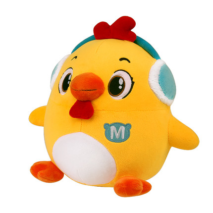 麦迪熊生肖鸡年吉祥物毛绒玩具不掉毛大号公仔玩偶高克重小黄鸡