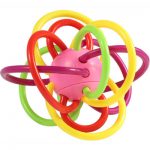 beiens贝恩施 婴儿玩具牙胶摇铃新生儿0-3-6-12个月曼哈顿球宝宝手抓球类