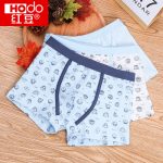 Hodo红豆 儿童内裤男童纯棉平角裤透气宝宝小男孩内裤男四角裤 3条装