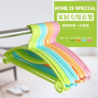 学周阳光 防滑衣架子挂衣架衣服架衣撑子成人塑料晾衣架家用晒衣挂衣架批发10个