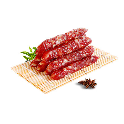 荣业 五分瘦广式腊肠250g*2包 广东肉肠 广味香肠 农家DIY自制