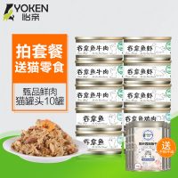 YOKEN怡亲 吞拿鱼布偶猫罐头幼猫零食猫湿粮猫咪零食整箱猫咪罐头80g*10罐
