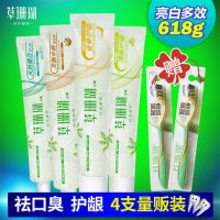 草珊瑚 美白祛渍去口臭护龈多效牙膏套装618g