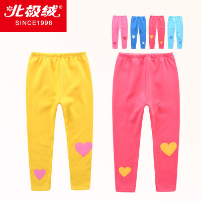 Bejirog北极绒 儿童保暖裤加绒宝宝秋裤不倒绒单条内穿男女童打底裤冬裤子