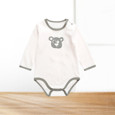 Cicada bear知了熊 婴儿连体衣春秋宝宝3-6-9长袖哈衣纯棉宝宝包屁衣爬服
