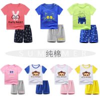 贝安怡 婴儿夏装婴幼儿纯棉外出服套装男女宝宝全棉短袖T恤短裤儿童套装
