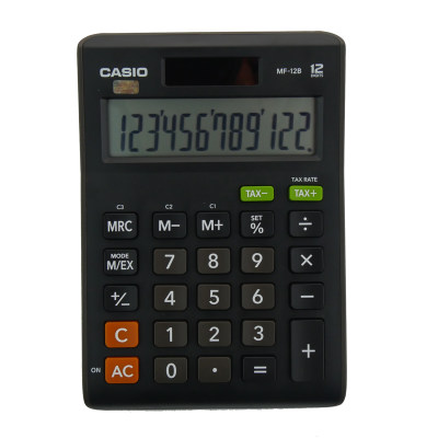 CASIO卡西欧 商务办公计算器十二位大屏幕按键财务桌面台式计算机