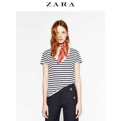 ZARA 女装 生态棉 T恤 04424021043