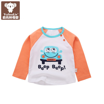 俞兆林 儿童短袖纯棉T恤2017夏季新款宝宝女童男童打底衫上衣韩版