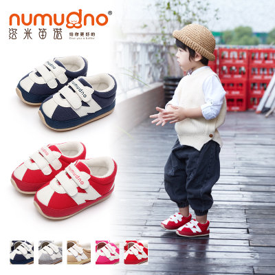 洛米笛诺 婴儿学步鞋0-1-2岁软底防滑宝宝鞋子春秋棉布单鞋男女童
