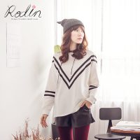 RODIN洛·迪娜 2017春季套头印花卫衣女韩版潮学生宽松长袖大码女装长袖百搭上衣