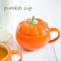 新路东的彩虹 超可爱！日本zakka南瓜带盖陶瓷马克杯燕麦早餐杯牛奶谷物杯汤杯