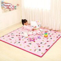 Meitoku明德 hellokitty宝宝爬爬垫双面爬行垫防潮游戏泡沫地垫加大野餐 1.8*2米