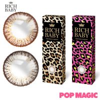 POP Magic流行魔法 richbaby大美瞳混血灰色小直径日抛10片装彩色近视隐形眼镜