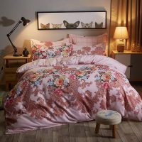 金铂丽 加厚磨毛床上四件套1.51.8m双人被套床单秋冬套件