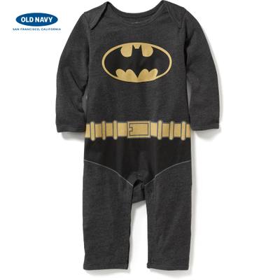 Old Navy 男婴儿童趣英雄主题印花连体衣 老海军000397302-2