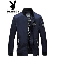 PLAYBOY花花公子 男装夹克男外套春季2017新款棒球服青年修身休闲茄克潮男