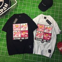 SILLYFINK 港风韩国ULZZANG欧美原宿风卡通粉红豹男女情侣装宽松短袖T恤1236