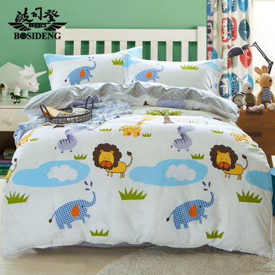 波司登 新款纯棉印花卡通儿童款春夏秋冬被套枕套床单式四件套