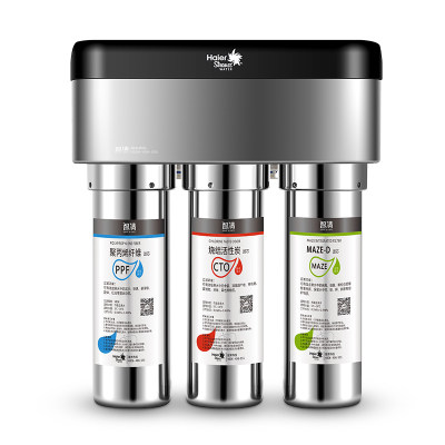 海尔Strauss施特劳斯 HSDF-M6(G3)不锈钢超滤净水器家用直饮机 厨房自来水龙头过滤器