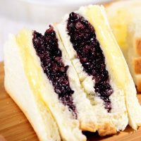 纽尔多 紫米奶酪面包 三层紫糯米黑米夹心早餐营养三明治短保8包