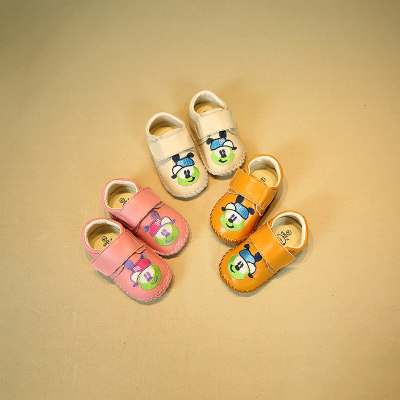 田鼠 2017春秋季韩版可爱时尚真皮宝宝皮鞋羊皮男女童婴儿鞋单鞋0-1岁