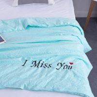 歌林施 泡泡纱夏被单人儿童被子夏天薄可水洗空调被夏凉被被芯120*100cm