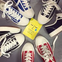 申狐 2017春季帆布鞋女学生韩版潮原宿平底小白鞋ulzzang百搭系带板鞋