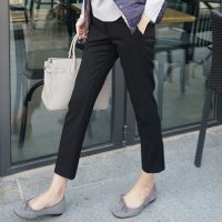 名媛淑女 韩版春季新款西装裤直筒裤西裤烟管裤休闲裤九分裤