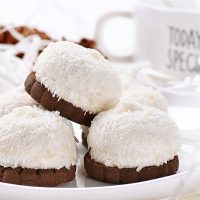 雪丽糍 品牌甜家创意系列椰丝棉花糖味蛋糕高档西式糕点零食点心76g