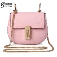 格琳斯 女士百搭链条小猪包2017新款女包韩版单肩斜挎包简约迷你小包包潮