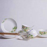 御晟 景德镇骨瓷餐具套装 28头56陶瓷器碗碟套装碗盘韩式家用乔迁礼品