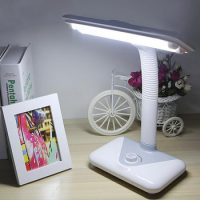 久量 led台灯护眼学习书桌大学生充电宿舍写字灯卧室床头调光两用 谢娜代言