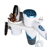 一馨 吸盘壁挂吹风机架子免打孔电吹风置物架浴室卫生间风筒收纳架