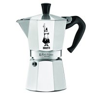 Bialetti 6800摩卡特浓咖啡6杯炉灶蒸汽咖啡机 银色 6-Cup