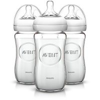 Philips飞利浦 AVENT新安怡 宽口径 自然原生玻璃奶瓶240ml 3个装