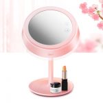 Midea美的 LED化妆镜子创意便携折叠公主台灯充电台式带灯桌面梳妆发光